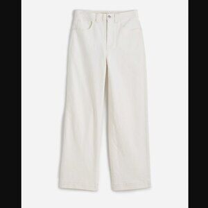 Madewell Women's Cream Flare & Wide Leg Jeans